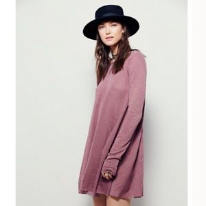 FREE PEOPLE Long Sleeve Swing Dress